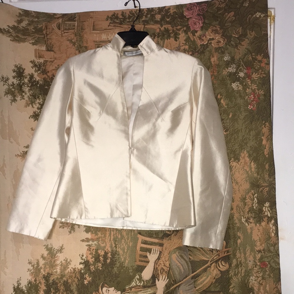 SlLvia TCERASSI SILK SUIT JACKET